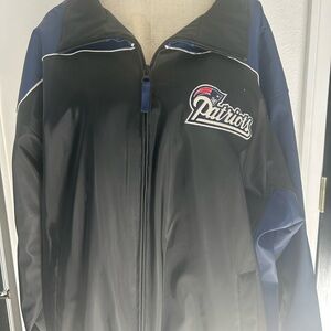 NFL Patriots Black and Blue Bomber Jacket